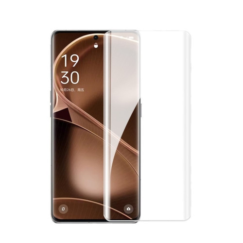 適用oppofindx6pro透明UV鋼化膜findx6曲面全屏覆蓋手機貼膜全包