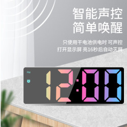 款簡約ins多功能LED電子時鐘閙鍾學生專用桌面數字電子鍾