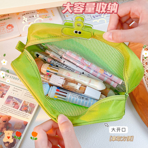 網紗內膽包化妝包小號可攜式大容量口紅包洗漱包收納袋旅行收納手提