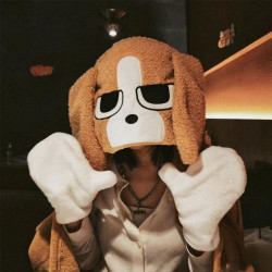 披風午休毯子出門扮狗暹羅厘普比格犬狗連帽午睡毯飛機旅行毛絨毯