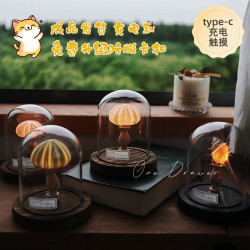 type-c充電海膽燈觸控款海膽小復古夜燈海膽燈復古海膽小夜燈禮物