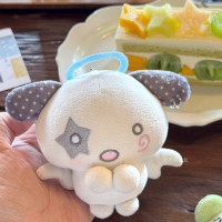 不想失業原創小點星天使掛件可愛狗狗毛絨公仔包掛飾古早味鑰匙釦