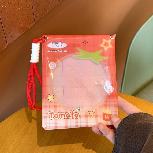 枕頭娃包創意可愛包包掛飾學生通用證件照保護收納袋展示卡包掛件