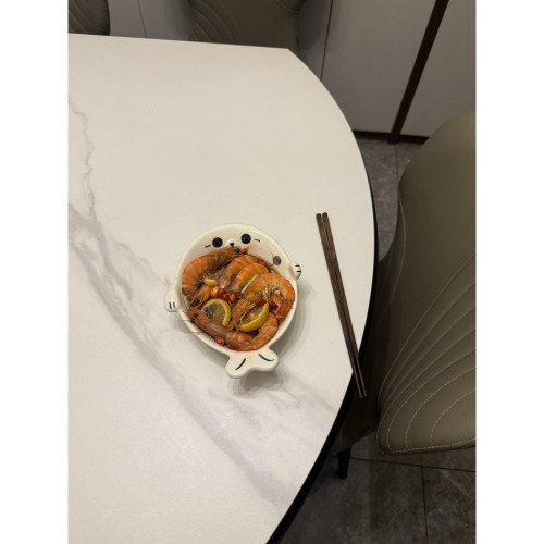 可愛海豹碗陶瓷漂亮餐具飯碗異形動物碗創意沙拉水果碗湯碗酸奶碗