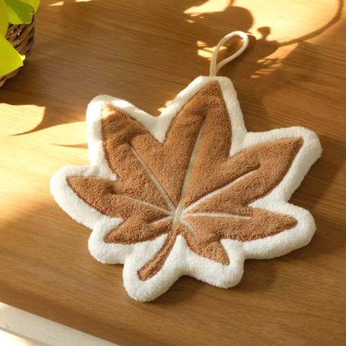 南瓜榛子花生擦手巾廚房珊瑚絨毛巾不掉毛加厚超高顔值抹手布吸水