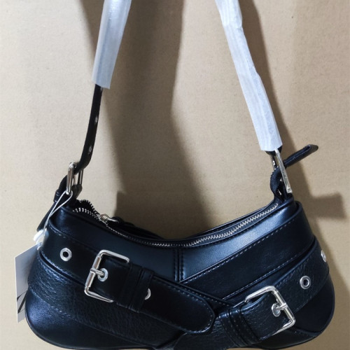 Z家2026新款時尚皮帶裝飾腋下包復古百搭手提包輕奢女單肩包bags