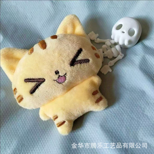 騰樂 卡通可愛古早味超萌小貓貓咪掛飾掛件玩偶鑰匙釦小公仔配飾