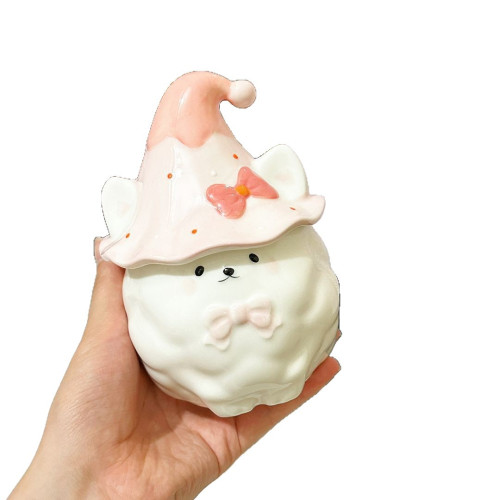 少女心魔法帽薩摩耶馬克杯生日禮物伴手禮高顔值水杯送閨蜜咖啡杯