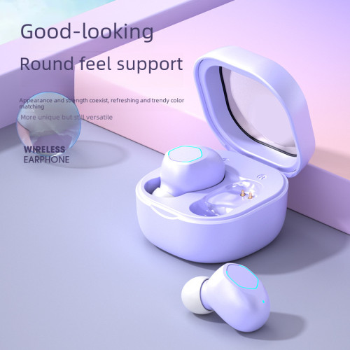 龍歌電子下單虎仞不髮M21無線藍牙耳機迷你高顔值半透明藍牙耳機