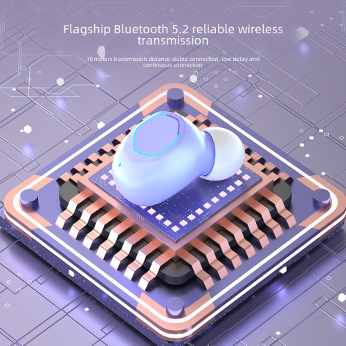 龍歌電子下單虎仞不髮M21無線藍牙耳機迷你高顔值半透明藍牙耳機