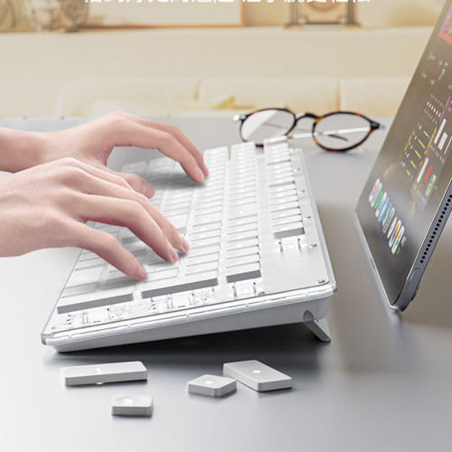 GX710前行者靜音鍵盤滑鼠機械手感女生辦公遊戯有線鍵鼠套件