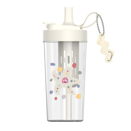 水杯女生高顔值可愛大容量吸管杯帶茶隔2024新款可攜式隨手塑膠杯子 水杯女生高顔值可愛大容量吸管杯帶茶隔2024新款可攜式隨手塑膠杯子