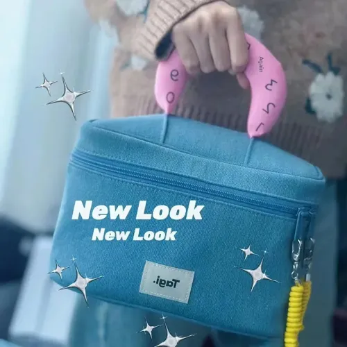 小紅書爆款化妝包女大容量可愛撞色2024新款手提防水護膚品收納包 小紅書爆款化妝包女大容量可愛撞色2024新款手提防水護膚品收納包