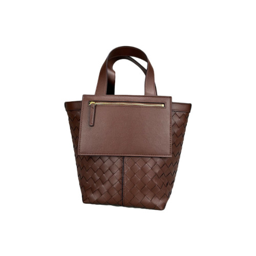 小衆設計編織包手提包2024新款通勤真皮時尚休閒簡約托特包女