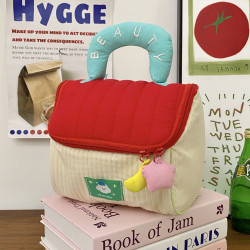 可愛房子化妝包女大容量可攜式分區收納包旅行手提包多功能洗漱包