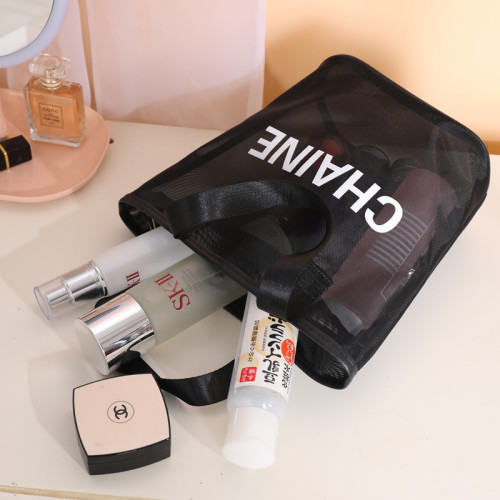 新款網紗超大容量洗漱化妝包外出可攜式手提袋隨身透明多功能收納包 新款網紗超大容量洗漱化妝包外出可攜式手提袋隨身透明多功能收納包