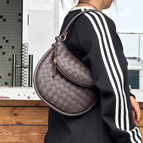 2024新款真皮編織包雙子大號包小衆設計真皮腋下包手提包女男包 2024新款真皮編織包雙子大號包小衆設計真皮腋下包手提包女男包