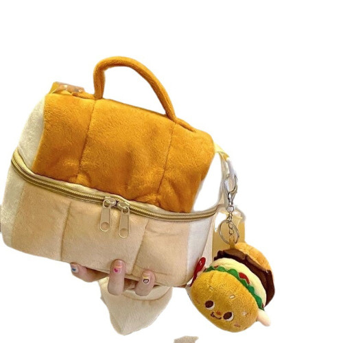 吐司麵包相機包化妝包麵包溫飯盒收納包手提袋大容量包包時尚包包 吐司麵包相機包化妝包麵包溫飯盒收納包手提袋大容量包包時尚包包