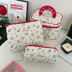 高顔值貓咪印花化妝包女可攜式大容量外出化妝收納包手拿包起批