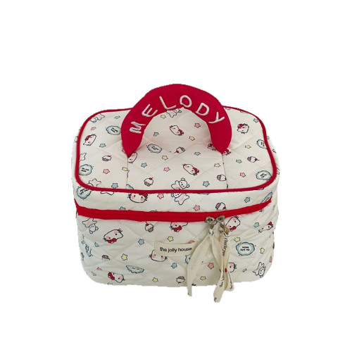 高顔值貓咪印花化妝包女可攜式大容量外出化妝收納包手拿包起批 高顔值貓咪印花化妝包女可攜式大容量外出化妝收納包手拿包起批