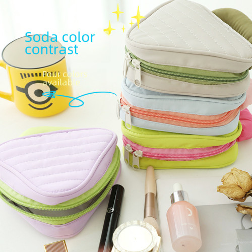 2024新款撞色化妝包大容量高級感洗漱包出差旅行可攜式收納包高顔值 2024新款撞色化妝包大容量高級感洗漱包出差旅行可攜式收納包高顔值