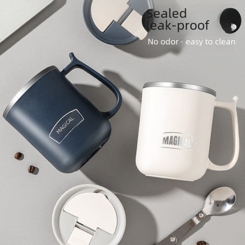 馬克杯高顔值辦公水杯杯子禮盒簡約帶蓋勺不鏽鋼可攜式咖啡杯伴手禮 馬克杯高顔值辦公水杯杯子禮盒簡約帶蓋勺不鏽鋼可攜式咖啡杯伴手禮