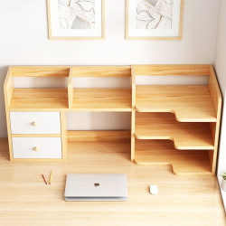 簡易桌上書架學生宿舍桌面置物架辦公桌多層收納架書桌轉角小書櫃