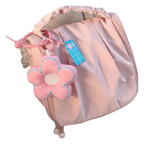 新款雲朵化妝包可攜式大容量手提旅行收納袋可愛花朵防水外出收納包 新款雲朵化妝包可攜式大容量手提旅行收納袋可愛花朵防水外出收納包