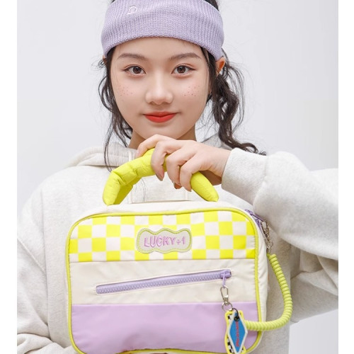 大容量旅行出差洗漱包化妝品收納包袋2025爆款網紅化妝包可愛撞色 大容量旅行出差洗漱包化妝品收納包袋2025爆款網紅化妝包可愛撞色