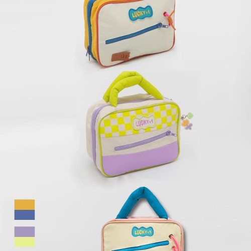 大容量旅行出差洗漱包化妝品收納包袋2025爆款網紅化妝包可愛撞色 大容量旅行出差洗漱包化妝品收納包袋2025爆款網紅化妝包可愛撞色