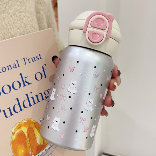 316不鏽鋼彈跳保溫杯雙飲水杯女生高顔值大容量可愛學生吸管杯子 316不鏽鋼彈跳保溫杯雙飲水杯女生高顔值大容量可愛學生吸管杯子