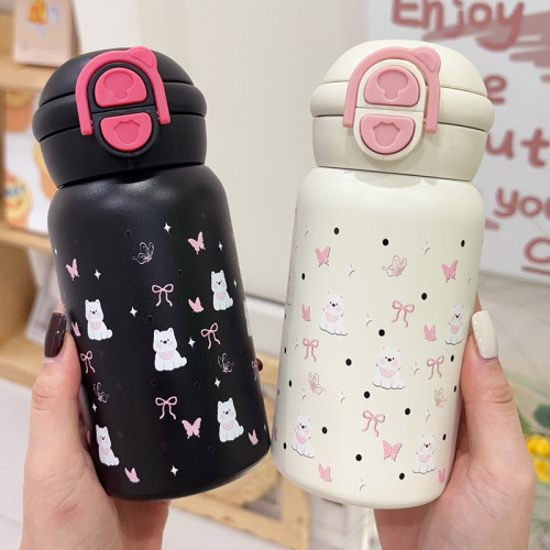 316不鏽鋼彈跳保溫杯雙飲水杯女生高顔值大容量可愛學生吸管杯子 316不鏽鋼彈跳保溫杯雙飲水杯女生高顔值大容量可愛學生吸管杯子