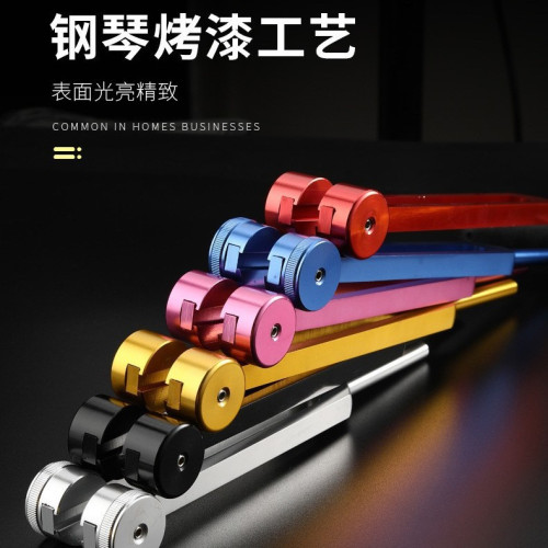 128HZ 256HZ 512HZ鋁合金音叉套裝音叉金色3支音叉帶底座