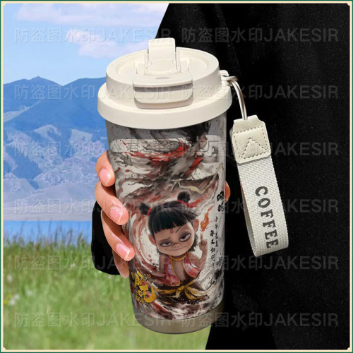 哪吒之魔童閙海保溫杯不鏽鋼大容量吸管水杯車用咖啡杯男女 哪吒之魔童閙海保溫杯不鏽鋼大容量吸管水杯車用咖啡杯男女