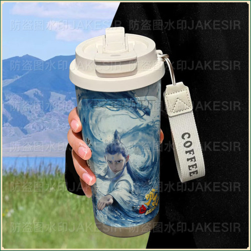 哪吒之魔童閙海保溫杯不鏽鋼大容量吸管水杯車用咖啡杯男女 哪吒之魔童閙海保溫杯不鏽鋼大容量吸管水杯車用咖啡杯男女