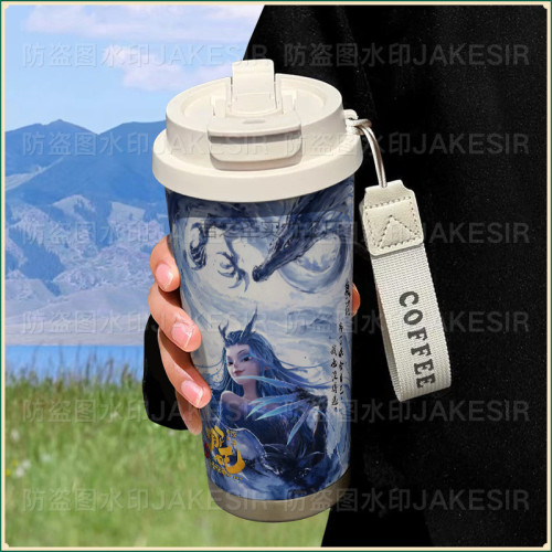 哪吒之魔童閙海保溫杯不鏽鋼大容量吸管水杯車用咖啡杯男女 哪吒之魔童閙海保溫杯不鏽鋼大容量吸管水杯車用咖啡杯男女