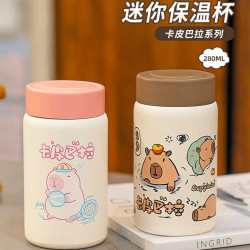 卡皮巴拉迷你水杯女生高顔值可愛杯子小巧316L不鏽鋼保溫杯小容量