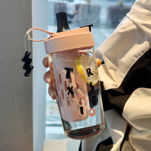 水杯女生高顔值可愛大容量吸管杯帶茶隔2023新款可攜式隨手塑膠杯子 水杯女生高顔值可愛大容量吸管杯帶茶隔2023新款可攜式隨手塑膠杯子