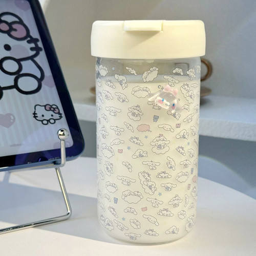 吸管杯玻璃水杯2024女生高顔值吸管杯耐高溫泡茶玻璃杯子密封可攜式 吸管杯玻璃水杯2024女生高顔值吸管杯耐高溫泡茶玻璃杯子密封可攜式