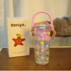 水杯夏天女生高顔值大容量戶外水壺tritan2025新款可愛吸管杯子