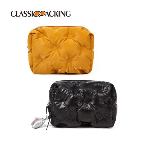 簡約化妝包高級菱格洗漱用品收納包大容量旅行可攜式洗漱 簡約化妝包高級菱格洗漱用品收納包大容量旅行可攜式洗漱