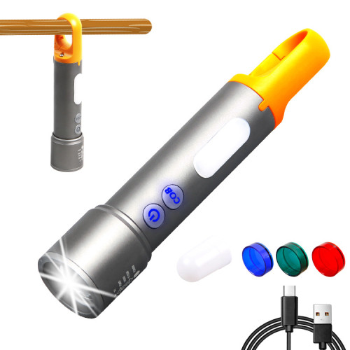 新品LED手電筒白聚光 Type-C充電鋁合金伸縮變焦爆款迷你電筒 新品LED手電筒白聚光 Type-C充電鋁合金伸縮變焦爆款迷你電筒