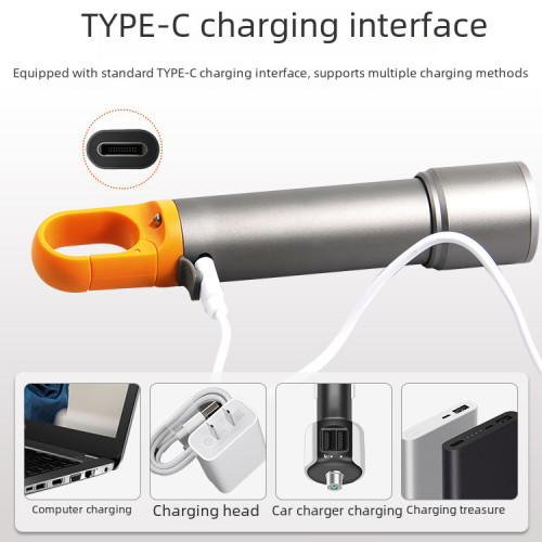 新品LED手電筒白聚光 Type-C充電鋁合金伸縮變焦爆款迷你電筒 新品LED手電筒白聚光 Type-C充電鋁合金伸縮變焦爆款迷你電筒