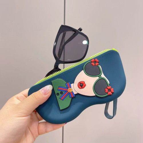 可愛墨鏡收納袋隨身可攜式眼鏡盒收納包防摔矽膠收納袋可掛防水眼鏡 可愛墨鏡收納袋隨身可攜式眼鏡盒收納包防摔矽膠收納袋可掛防水眼鏡