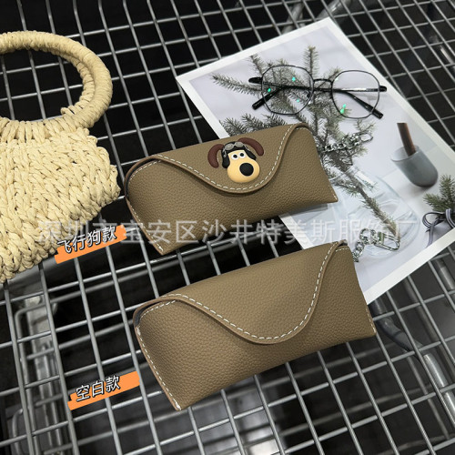 通用大空間掌門狗墨鏡眼鏡盒可攜式掛包可愛學生近視眼鏡抗壓收納包 通用大空間掌門狗墨鏡眼鏡盒可攜式掛包可愛學生近視眼鏡抗壓收納包