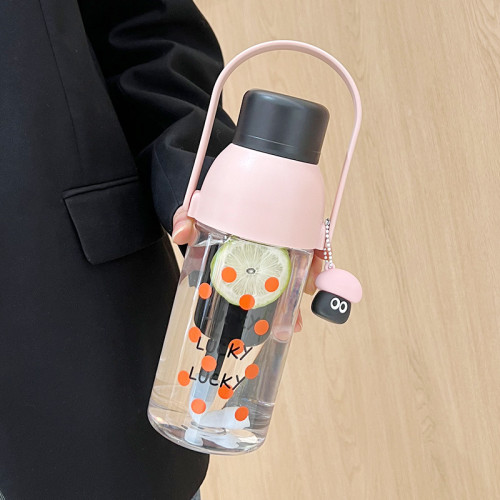 水杯女生大容量高顔值2023新款可攜式耐高溫塑膠水瓶帶茶漏吸管杯子 水杯女生大容量高顔值2023新款可攜式耐高溫塑膠水瓶帶茶漏吸管杯子