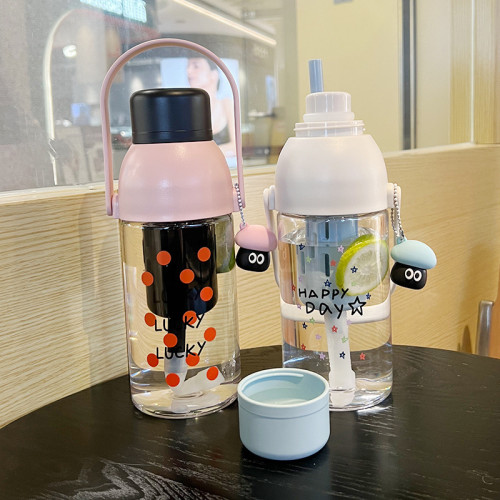 水杯女生高顔值夏天大容量雲朵水壺新款2024可攜式帶茶隔吸管杯子 水杯女生高顔值夏天大容量雲朵水壺新款2024可攜式帶茶隔吸管杯子