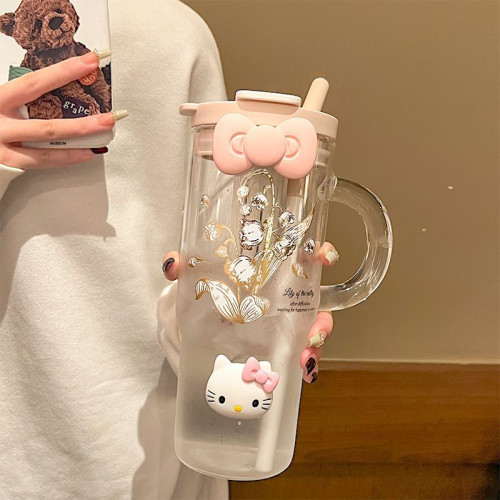 大容量玻璃杯2024新款水杯女生高顔值吸管杯辦公室茶葉分離杯夏季 大容量玻璃杯2024新款水杯女生高顔值吸管杯辦公室茶葉分離杯夏季