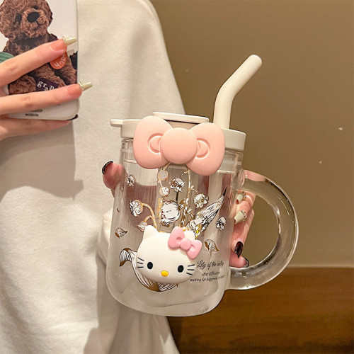 大容量玻璃杯2024新款水杯女生高顔值吸管杯辦公室茶葉分離杯夏季 大容量玻璃杯2024新款水杯女生高顔值吸管杯辦公室茶葉分離杯夏季