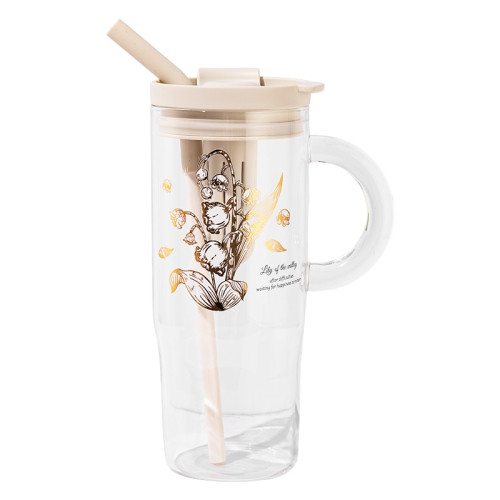 大容量玻璃杯2024新款水杯女生高顔值吸管杯辦公室茶葉分離杯夏季 大容量玻璃杯2024新款水杯女生高顔值吸管杯辦公室茶葉分離杯夏季